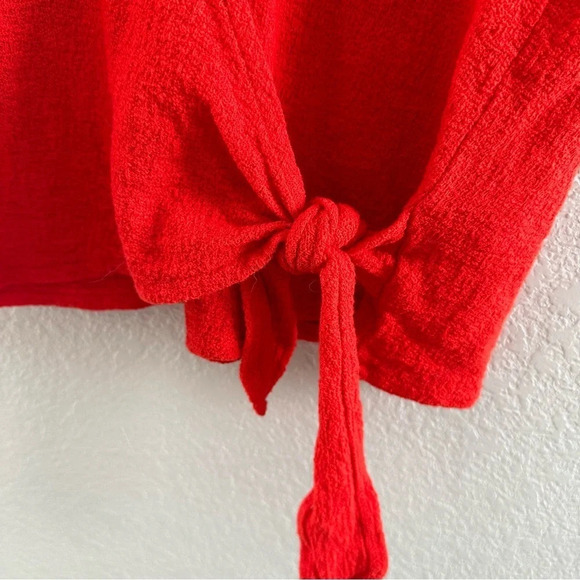 Madewell texture and thread wrap top - Picture 5 of 9